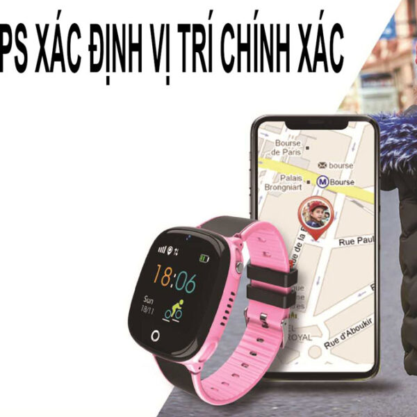 Đồng hồ thông minh định vị trẻ em Baby Kid GW800X chống nước, định vị GPS + LBS + WiFi, có Camera chụp ảnh lén từ xa