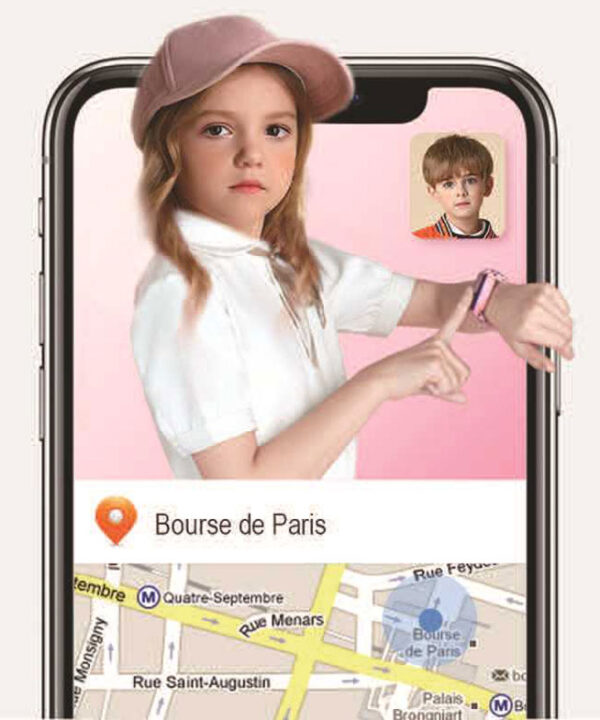 Đồng hồ thông minh định vị trẻ em Baby Kid GW800X chống nước, định vị GPS + LBS + WiFi, có Camera chụp ảnh lén từ xa