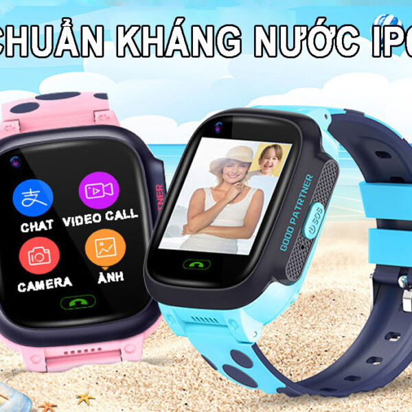 Đồng Hồ Thông Minh Định Vị Trẻ Em Gọi Video Call GW900S Chống Thấm Nước IP67, Định Vị WiFi/LBS + Tặng SIM 4G Data Tốc Độ Cao