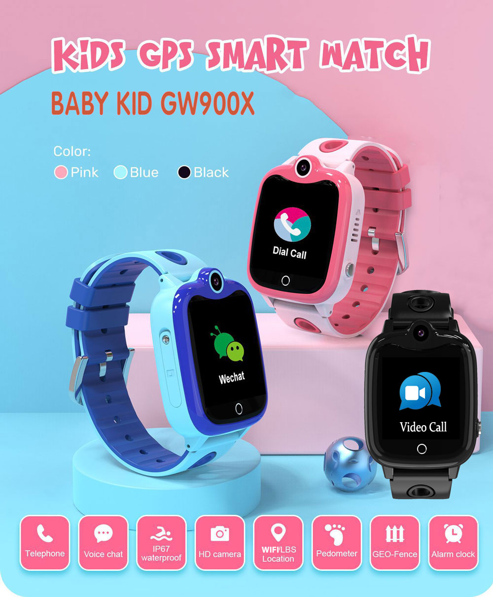 Đồng hồ thông minh định vị trẻ em BabyKid GW900X gọi Video Call 4G - Hàng Xuất EU