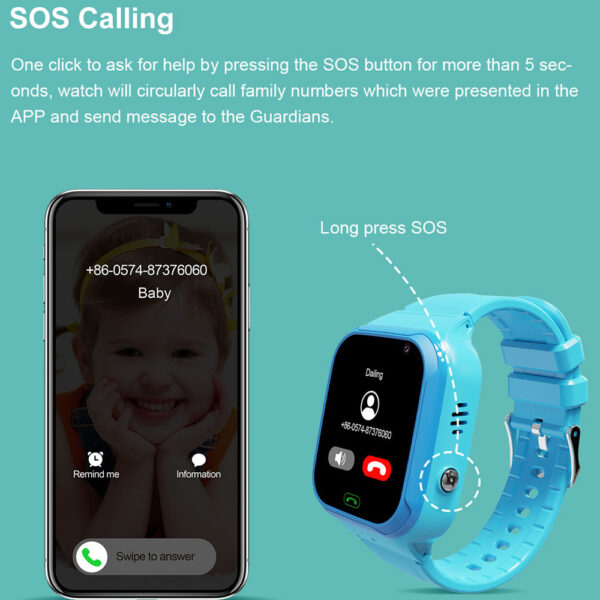 Đồng hồ thông minh định vị trẻ em BabyKid G100D gọi Video Call 4G miễn phí, định vị AI WIFI Auto chính xác