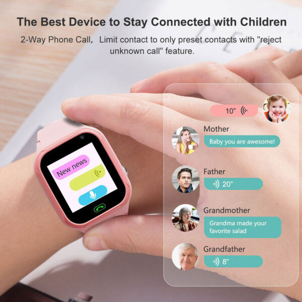 Đồng hồ thông minh định vị trẻ em BabyKid G100D gọi Video Call 4G miễn phí, định vị AI WIFI Auto chính xác