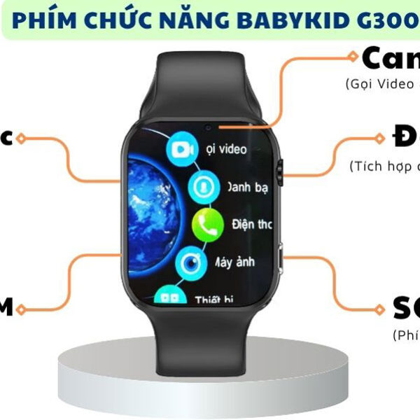 Hướng dẫn sử dụng các phím chức năng đồng hồ thông minh định vị trẻ em BabyKID G300C