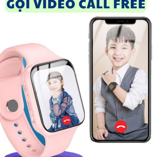Đồng hồ thông minh định vị trẻ em BabyKID G300C lắp sim nghe gọi độc lập và gọi video call miễn phí