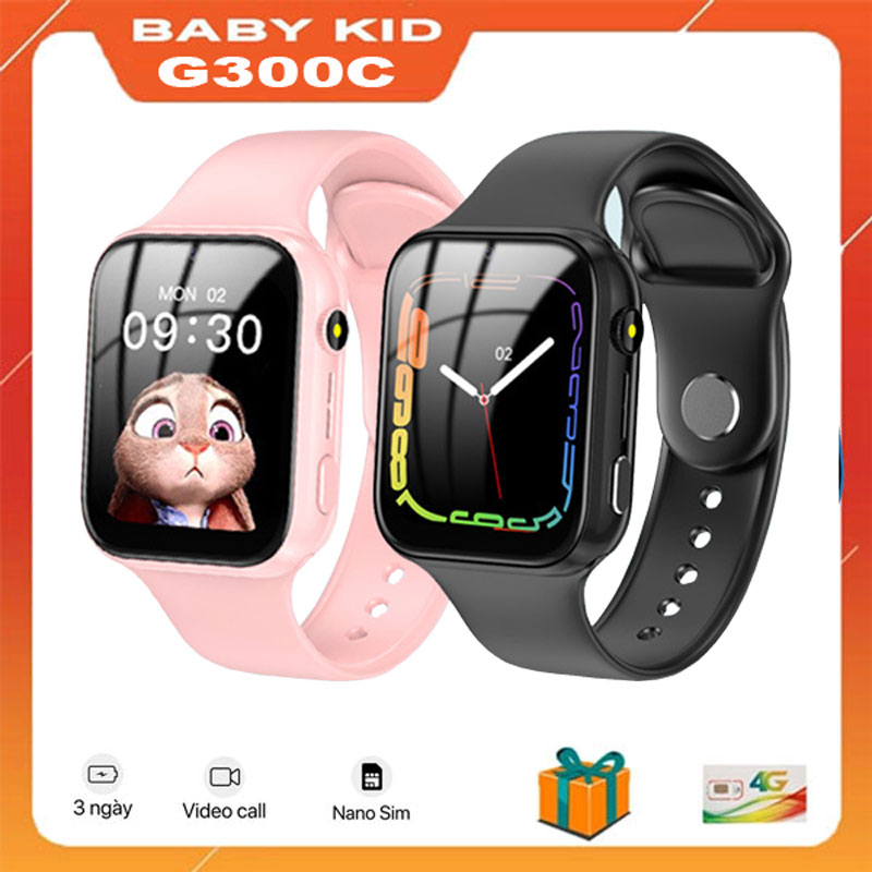 dong ho thong minh tre em babykid G300C lap sim nghe goi doc lap goi duoc video call