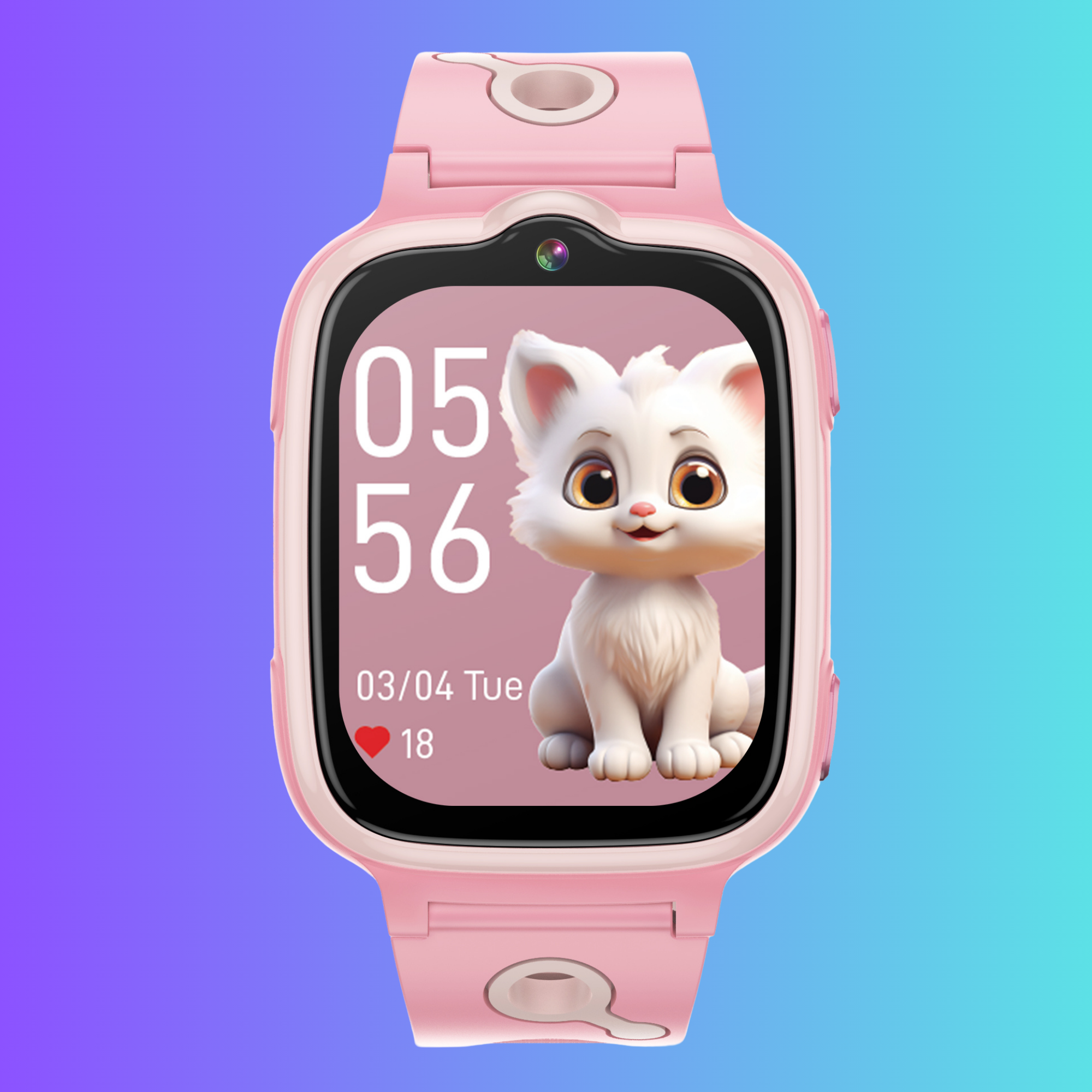 Đồng hồ thông minh trẻ em G600D lắp sim nghe gọi video call, pin trâu 19 Thiết kế chi tiết đồng hồ thông minh trẻ em G600D màu xanh